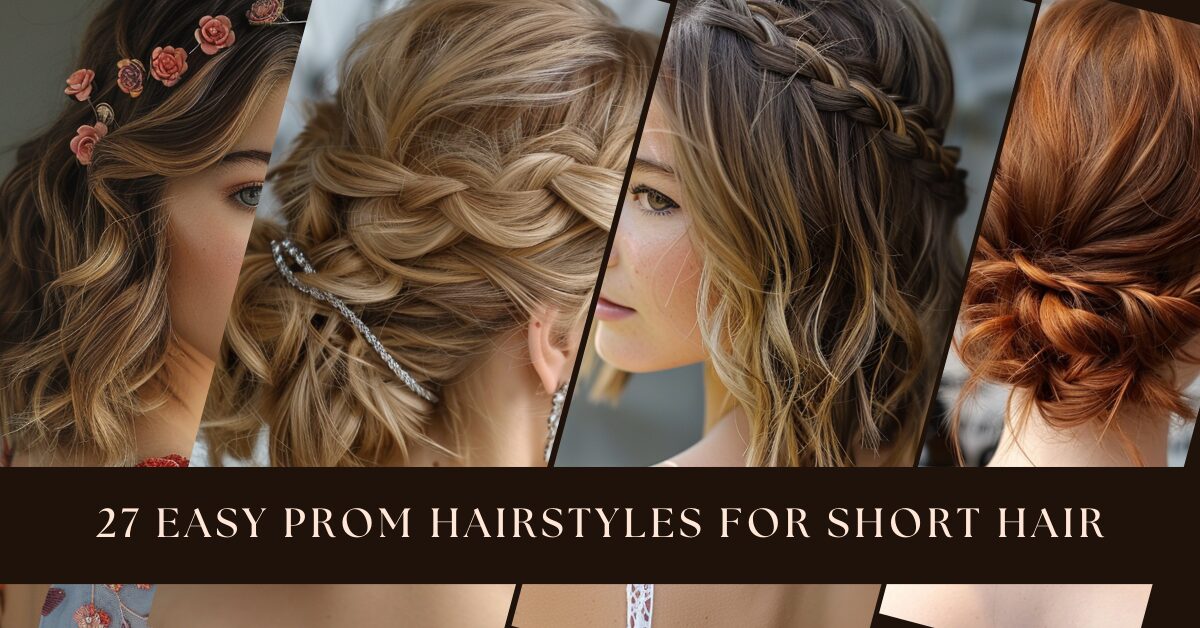 27 Easy Prom Hairstyles for Short Hair