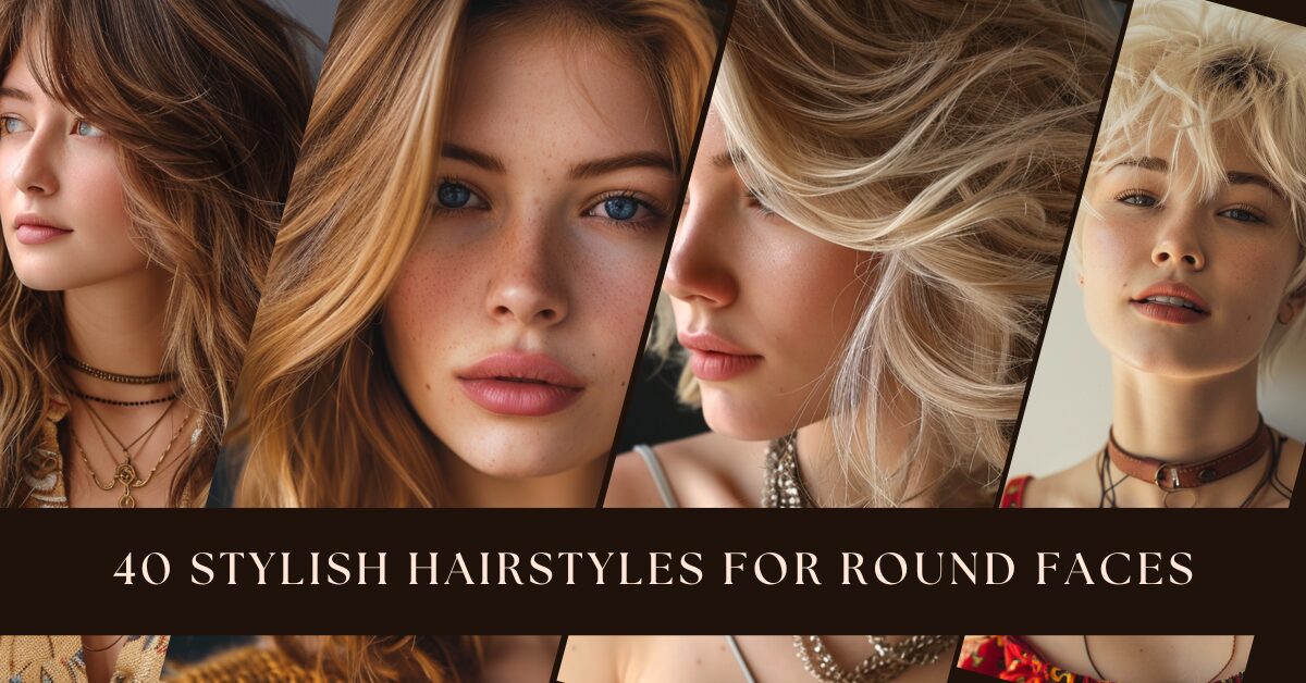 40 Stylish Hairstyles for Round Faces